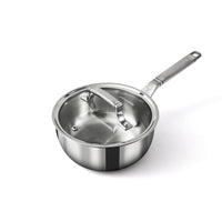 Tri-Ply Stainless Steel 
2-Quart Chef Pan with Glass Lid