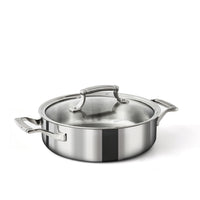 Tri-Ply Stainless Steel 
3-Quart Sauté Pan with Glass Lid