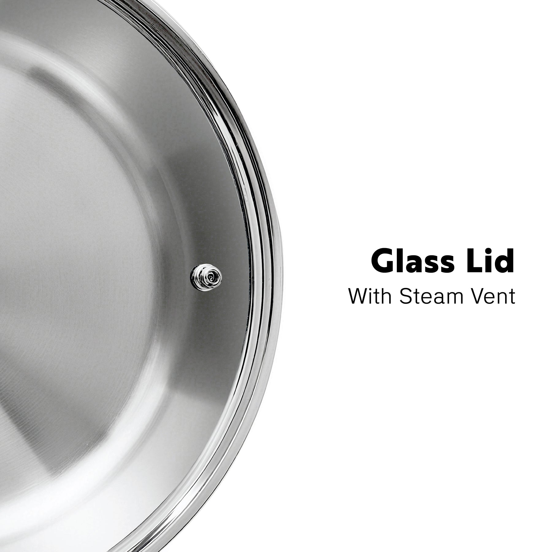 Tri-Ply Stainless Steel
4-Quart Casserole with Glass Lid