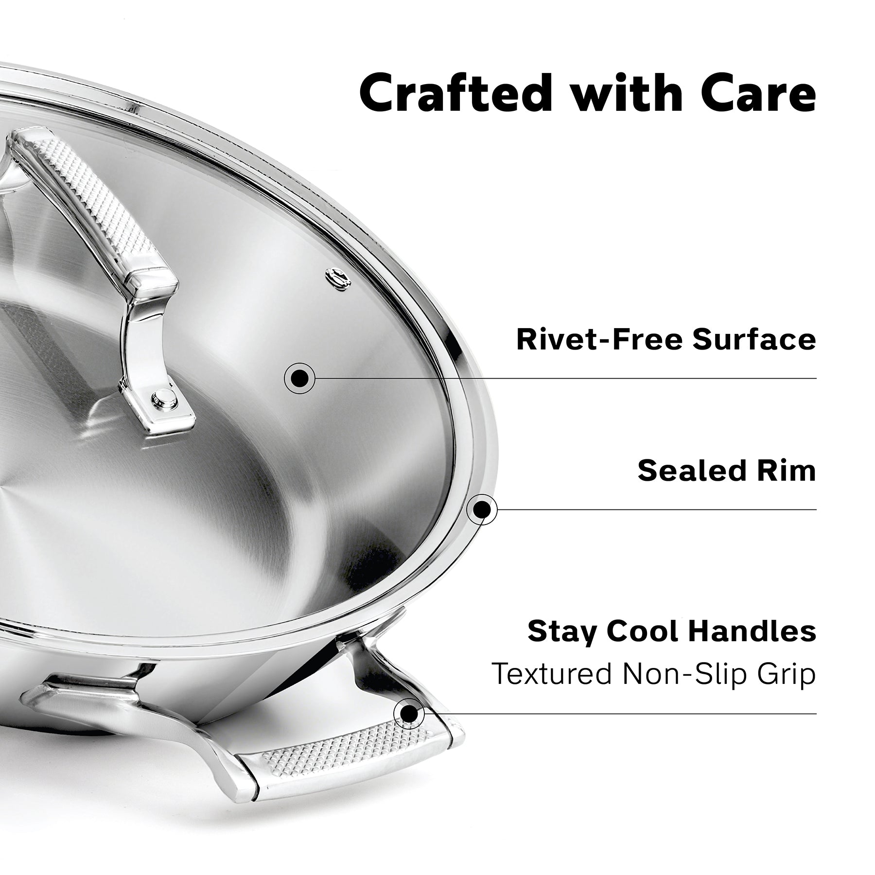 Tri-Ply Stainless Steel 
8-Quart Stockpot with Glass Lid